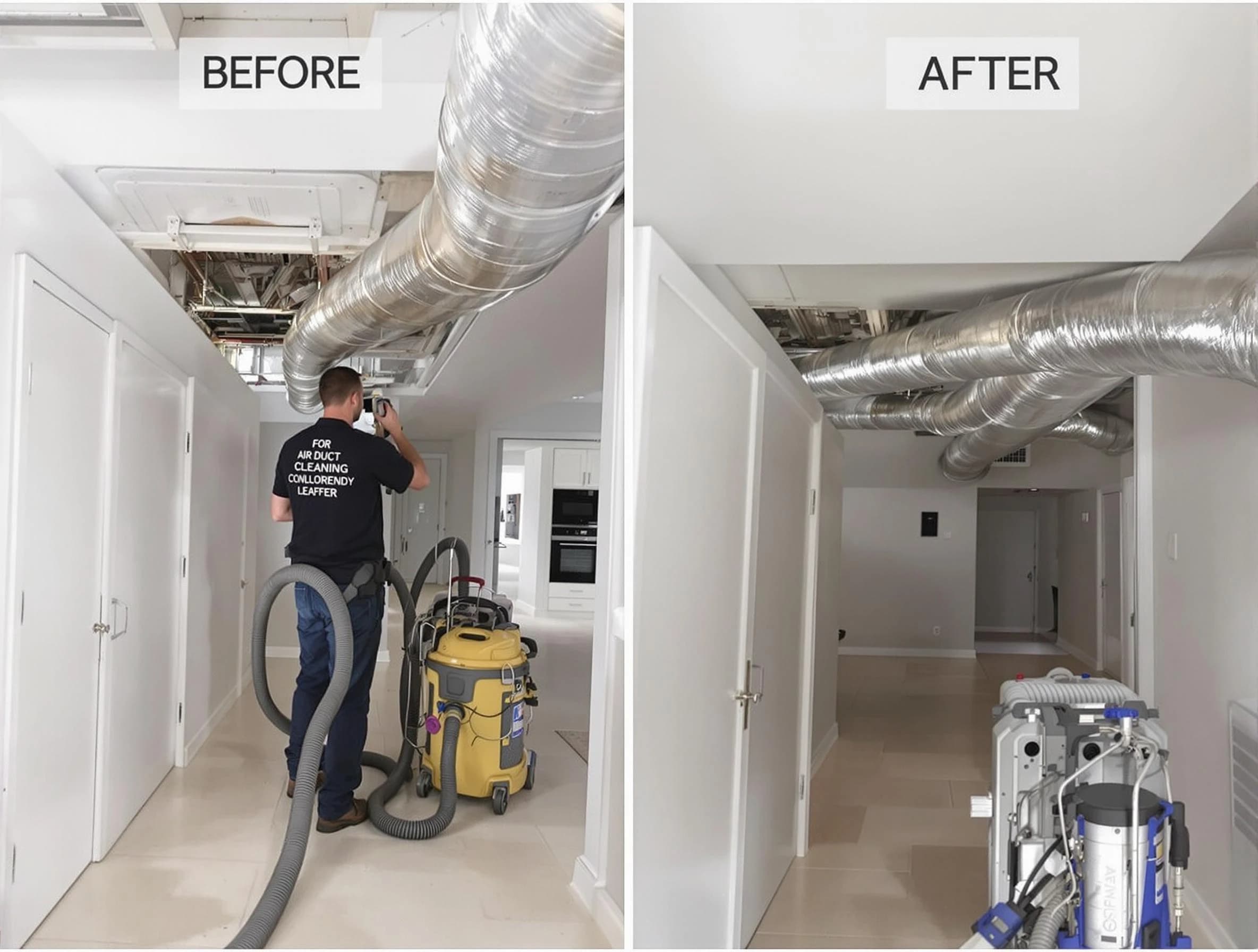 Portland Air Duct Cleaning professional performing thorough air duct cleaning in Portland