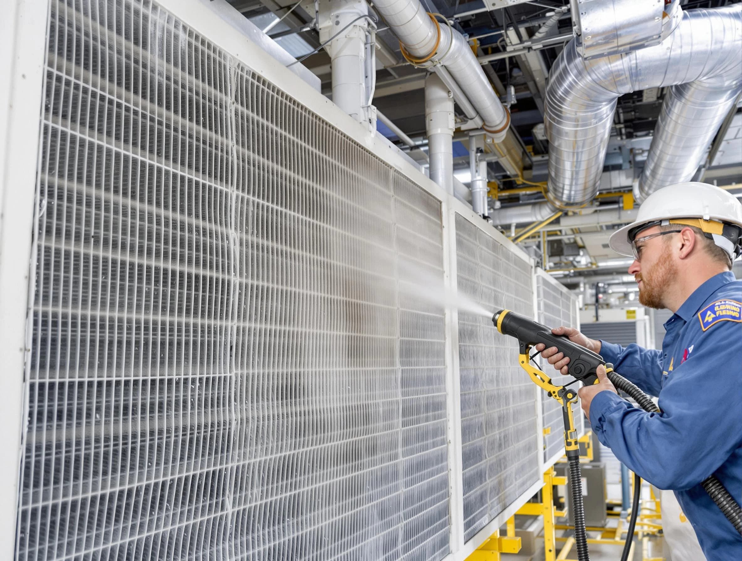 Professional commercial coil cleaning by Portland Air Duct Cleaning in Portland