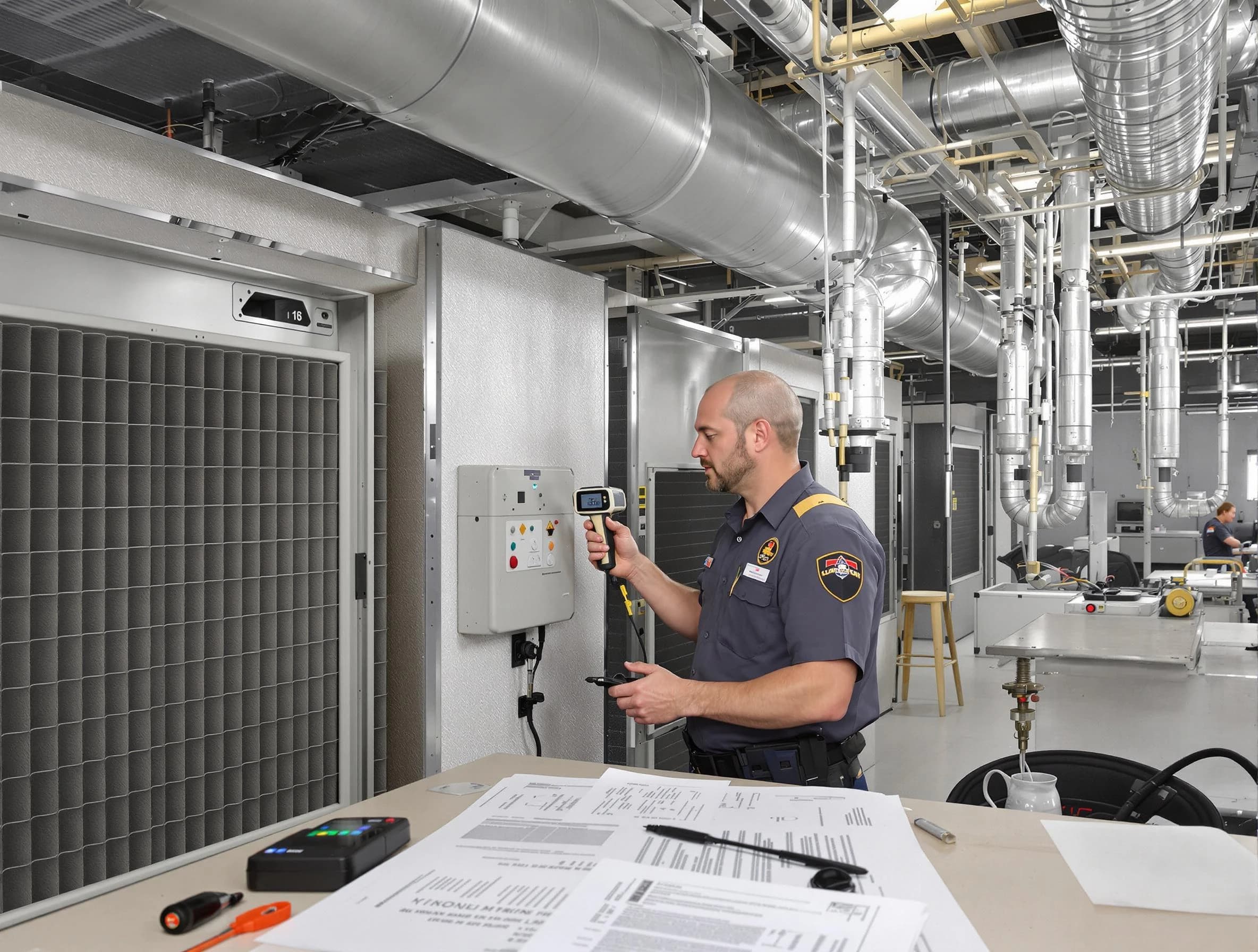 Professional filter system inspection by Portland Air Duct Cleaning in Portland