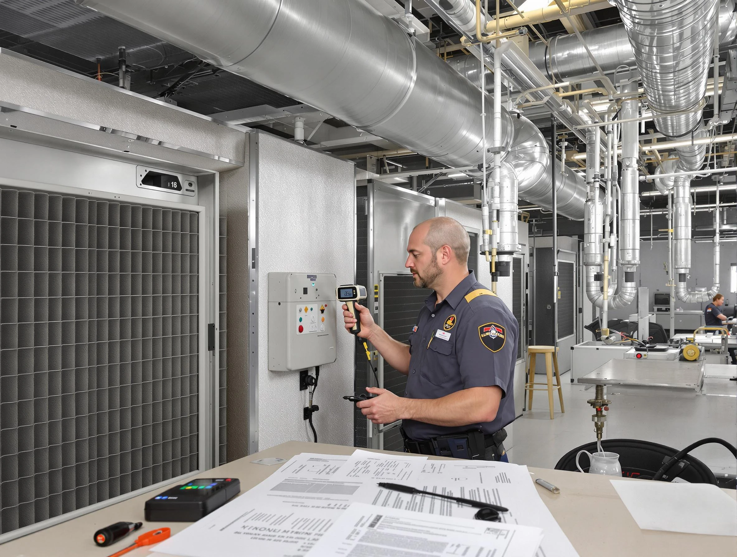 Professional filter system inspection by Portland Air Duct Cleaning in Portland